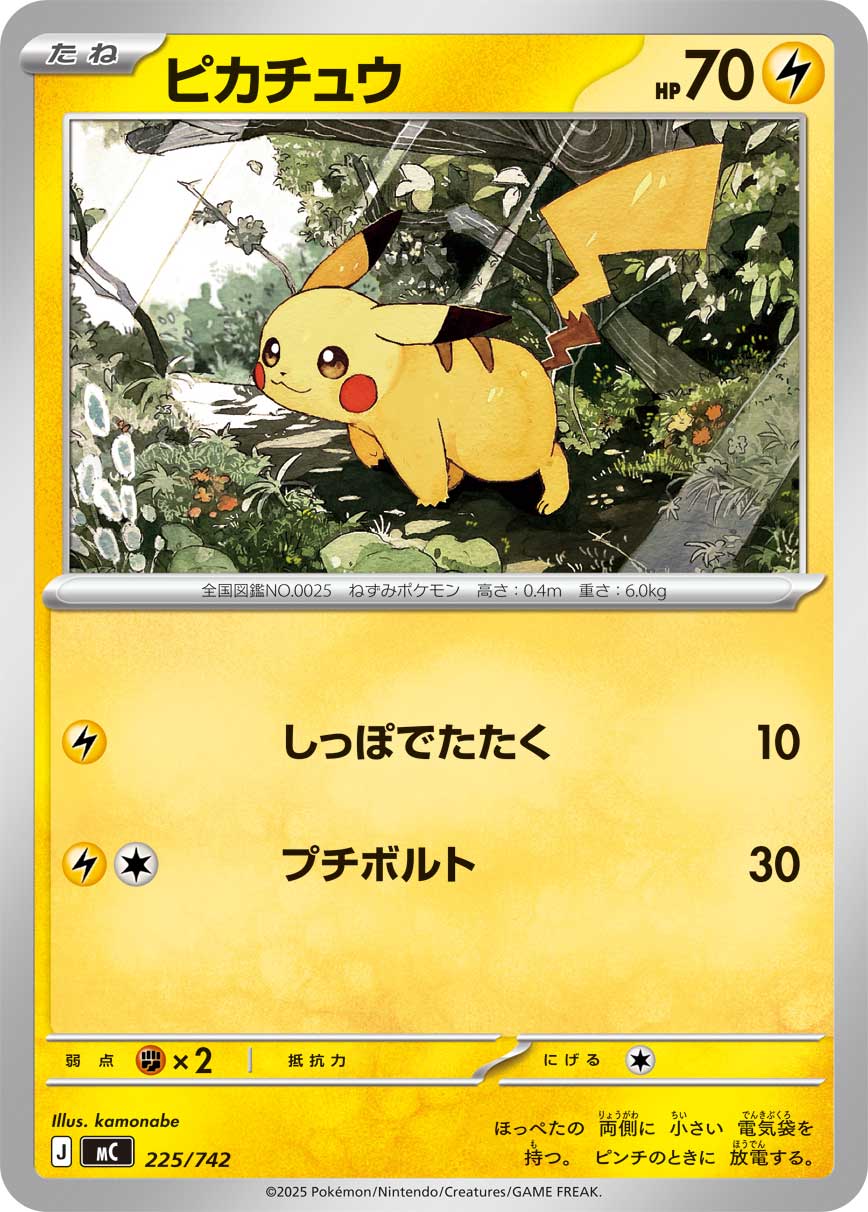 #225/742 皮卡丘 ピカチュウ Pikachu