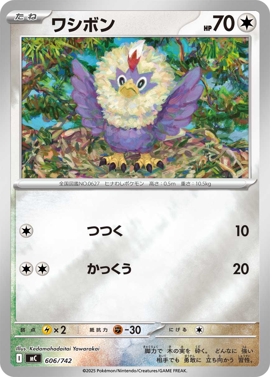 #606/742 毛頭小鷹 ワシボン Rufflet