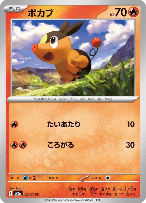 #024 暖暖豬 ポカブ Tepig
