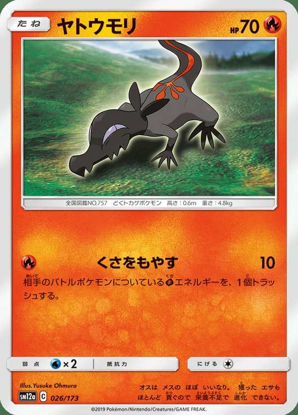#026 夜盜火蜥 ヤトウモリ Salandit
