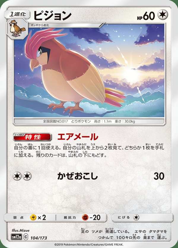 #104 比比鳥 ピジョン Pidgeotto