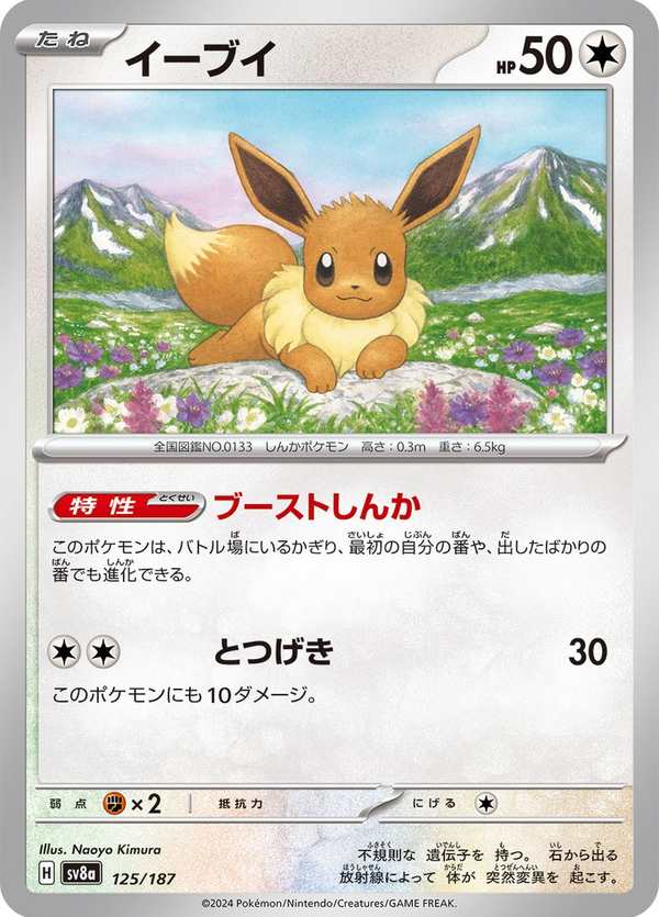 #125 伊布 イーブイ Eevee