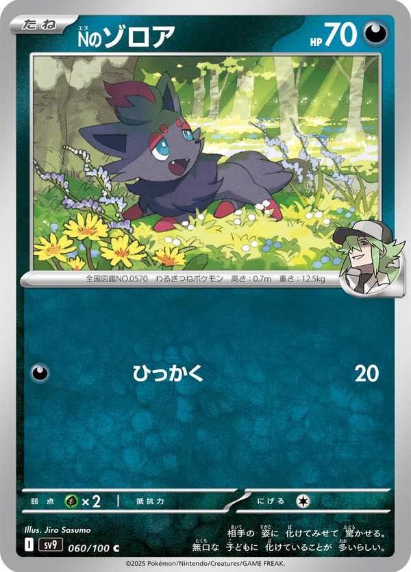 #060 N的索羅亞 Nのゾロア N’s Zorua
