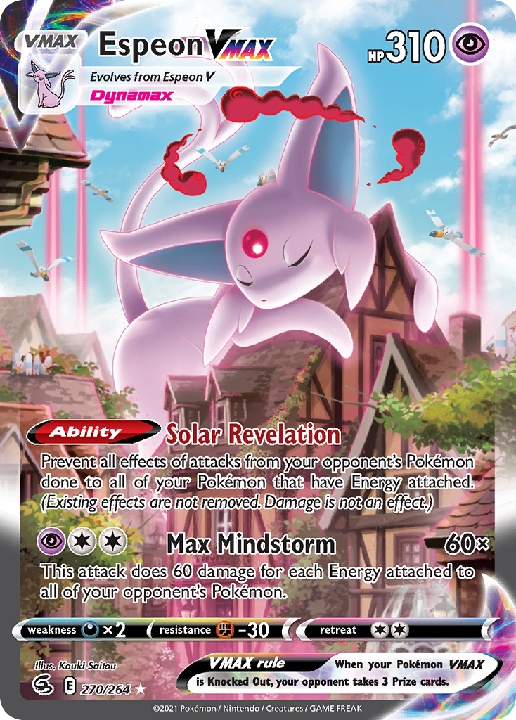Espeon VMAX 270/264 Fusion Strike alternate art