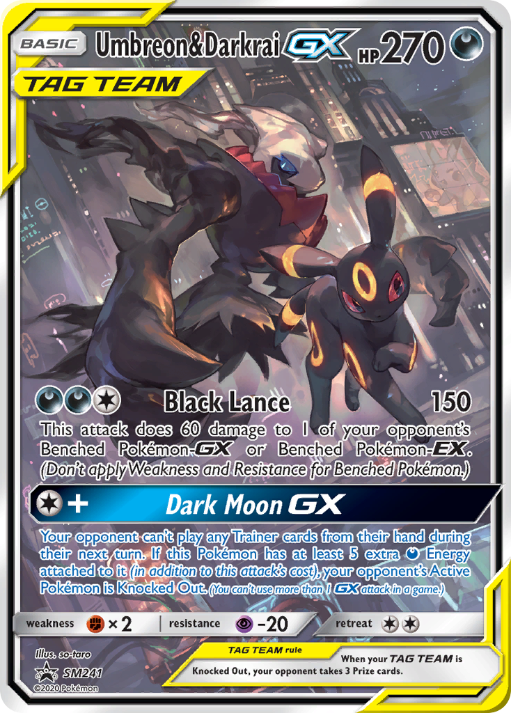 Umbreon and Darkrai GX SM241 promo